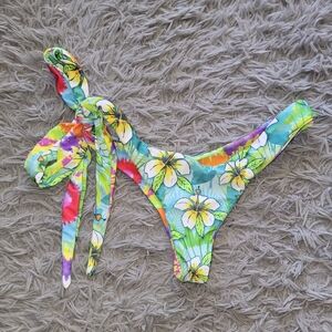 Moana- Floral Bikini with Tie Straps